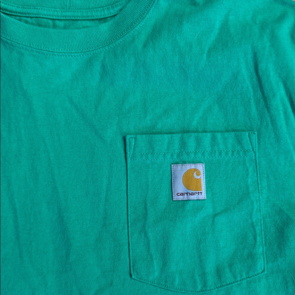 Carhartt Green Loose Fit Pocket Tee - Picture 3 of 4